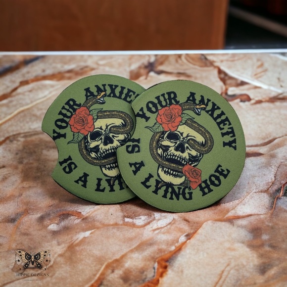 Your Anxiety Is Lying Car Coaster Set - Picture 2 of 12